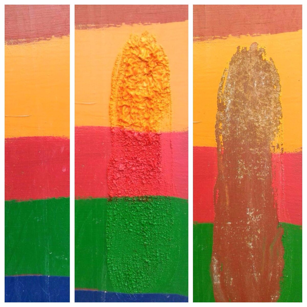 Поэтапный процесс воздействия смывки на старое покрытие на примере ELCON S