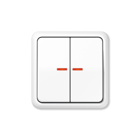 CD 500 белого цвета, двухклавишный с индикацией