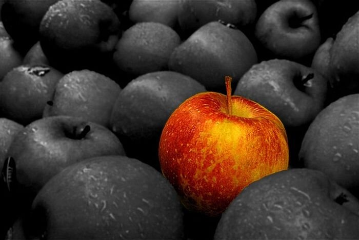 Рисунок 1. Так же в жизни добро выделяется на фоне зла