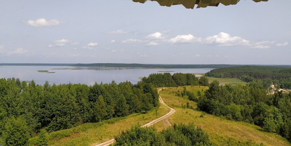 Фото  автора со смотровой вышки г. Маяк