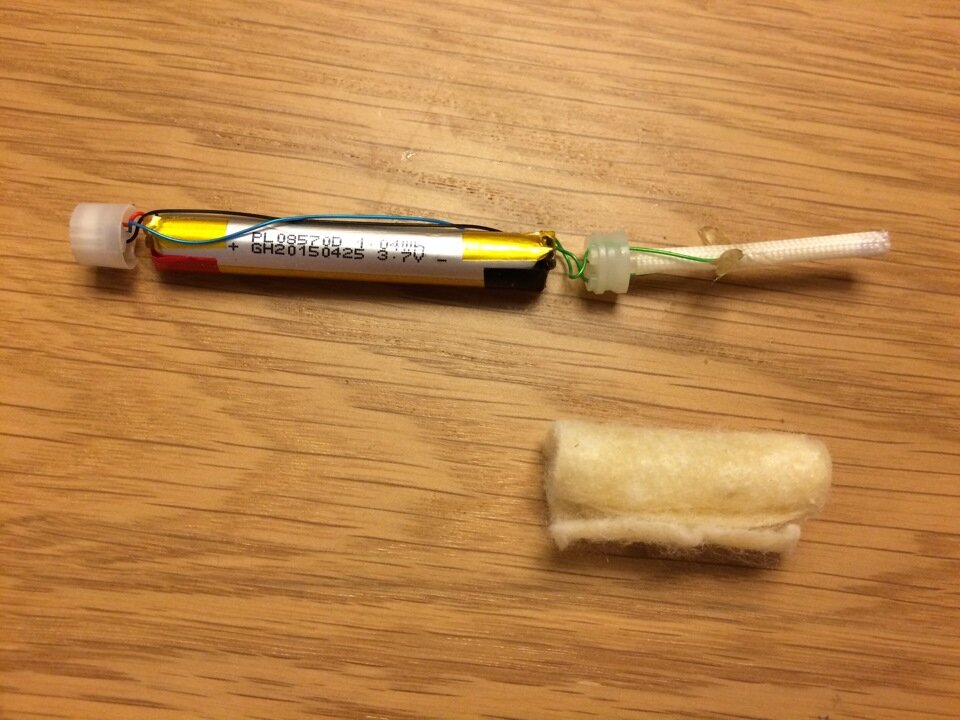 Внутренности электронной сигареты. Изображение взято из Интернета