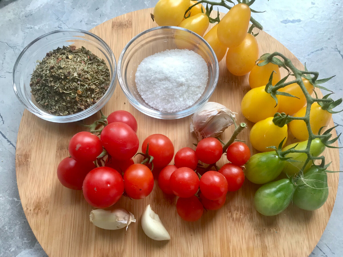 Продукты для вяленых томатов