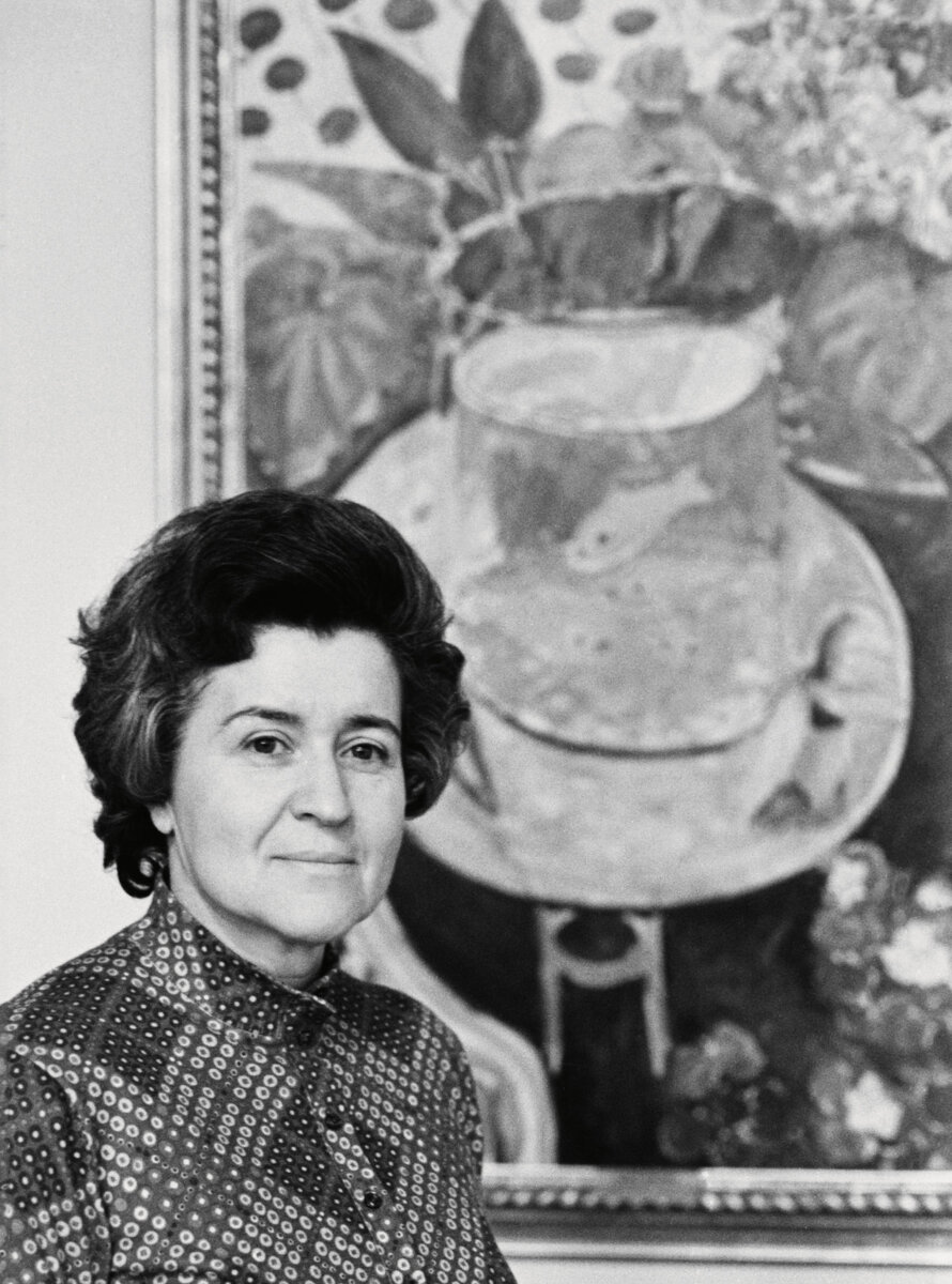 ДИРЕКТОР ГМИИ ИМ. А.С. ПУШКИНА ИРИНА АНТОНОВА, 1973.