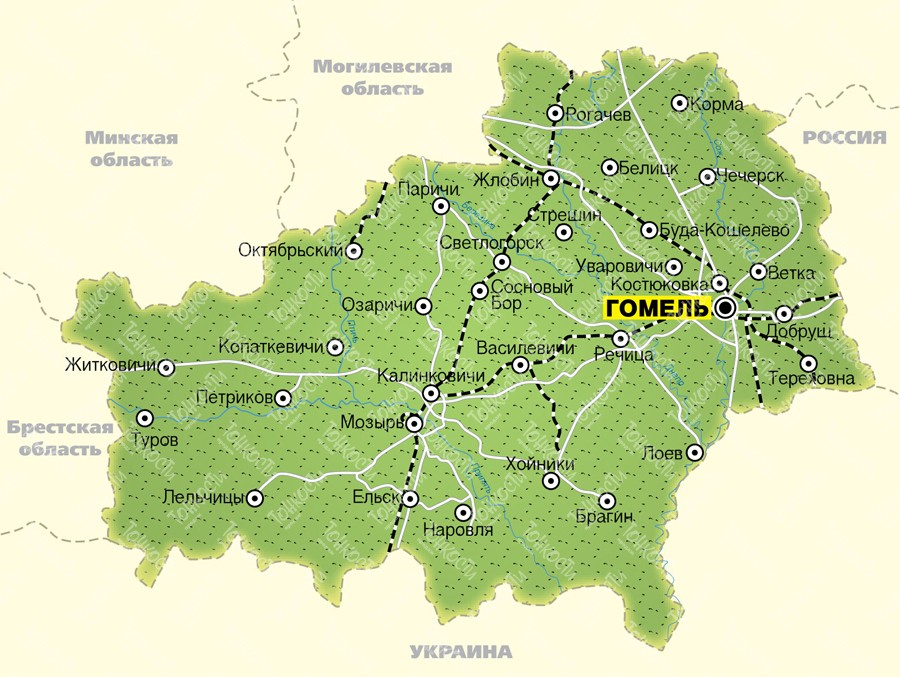 Орша жлобин. Карта Белоруссии Гомельская обл. Карта Гомельская область Беларусь. Гомельская область на карте Белоруссии. Карта Гомельской области с городами.