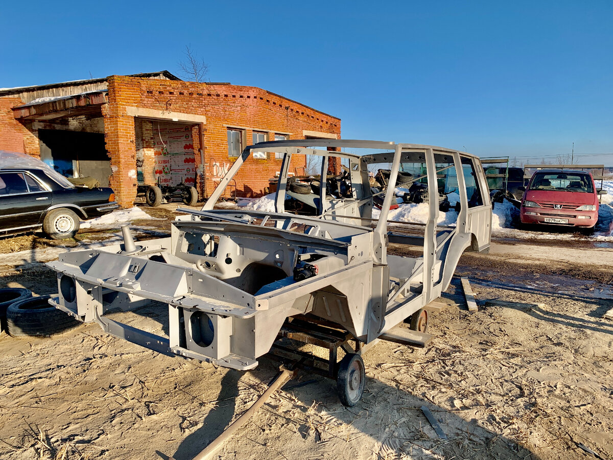 Кузов после пескоструйной обработки