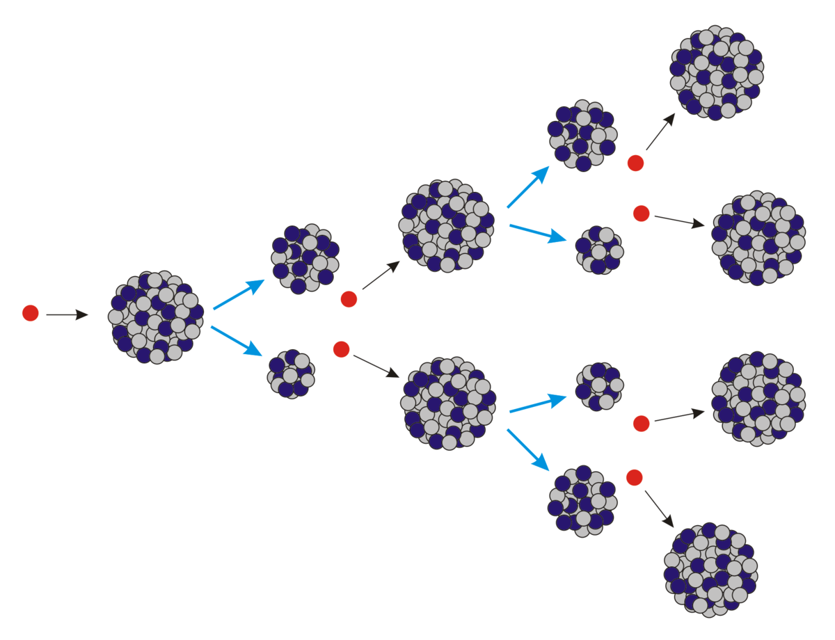 Деление чдер урана цепная реакция делания. Цепная ядерная реакция деления ядра. Схема цепной реакции деления ядер урана. Цепная реакция деления ядер урана рисунок.