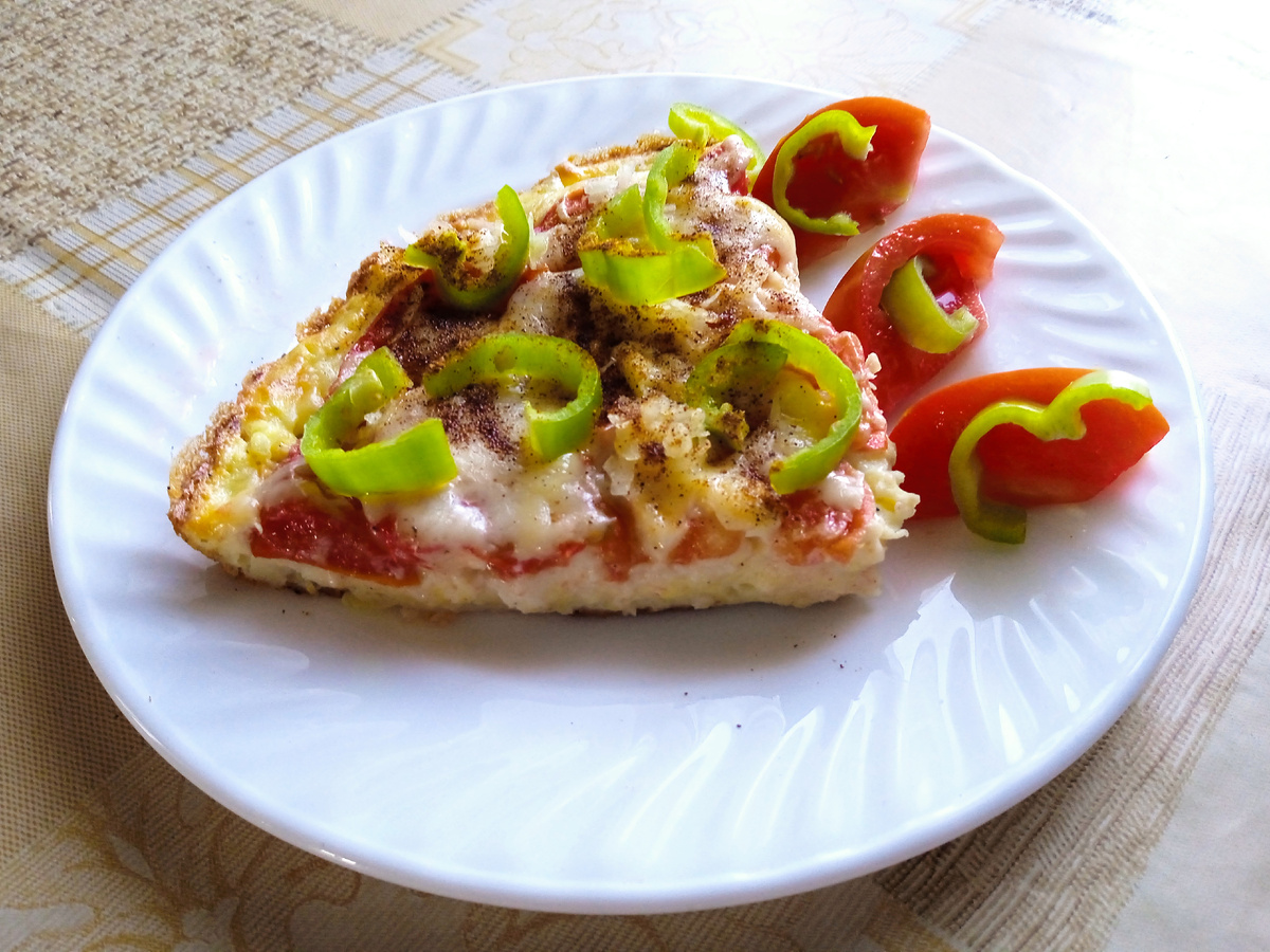 Вот среду не догадаться, что в омлете тертый кабачок 