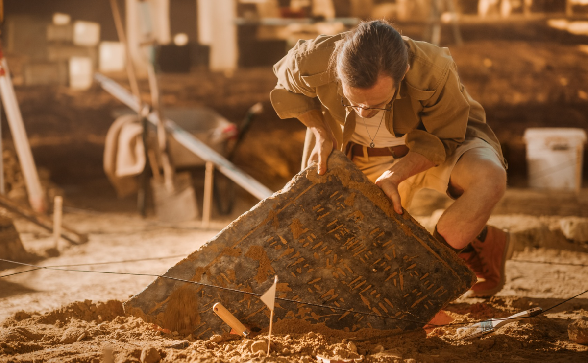 "Археолог за работой"