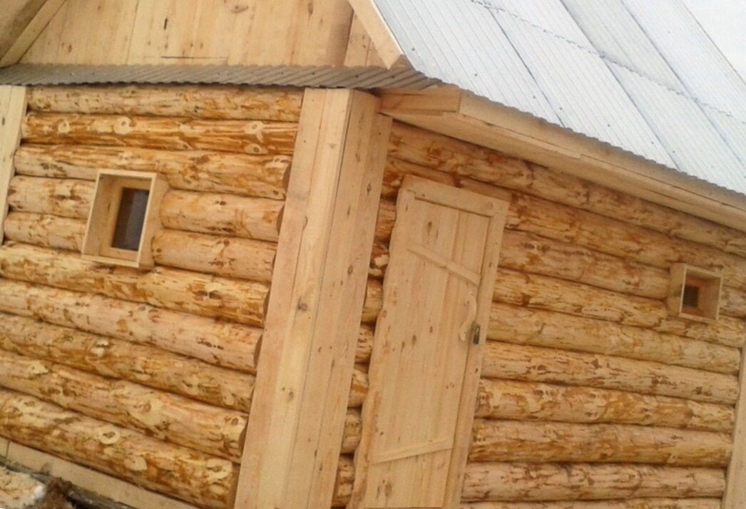 Баня из бревен