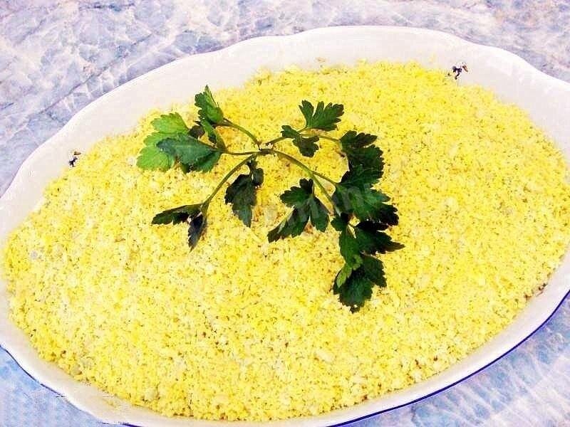 Салат «Мимоза» с сардиной — рецепт с фото пошагово