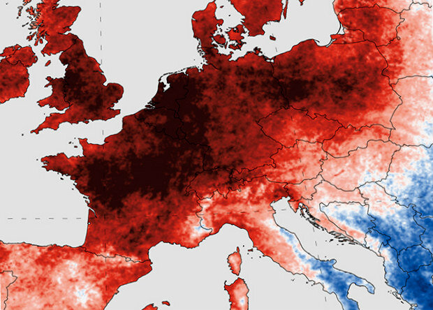 Волна жары в Европе