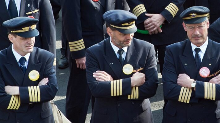 Забастовка пилотов Lufthansa / фото: trn-news.ru