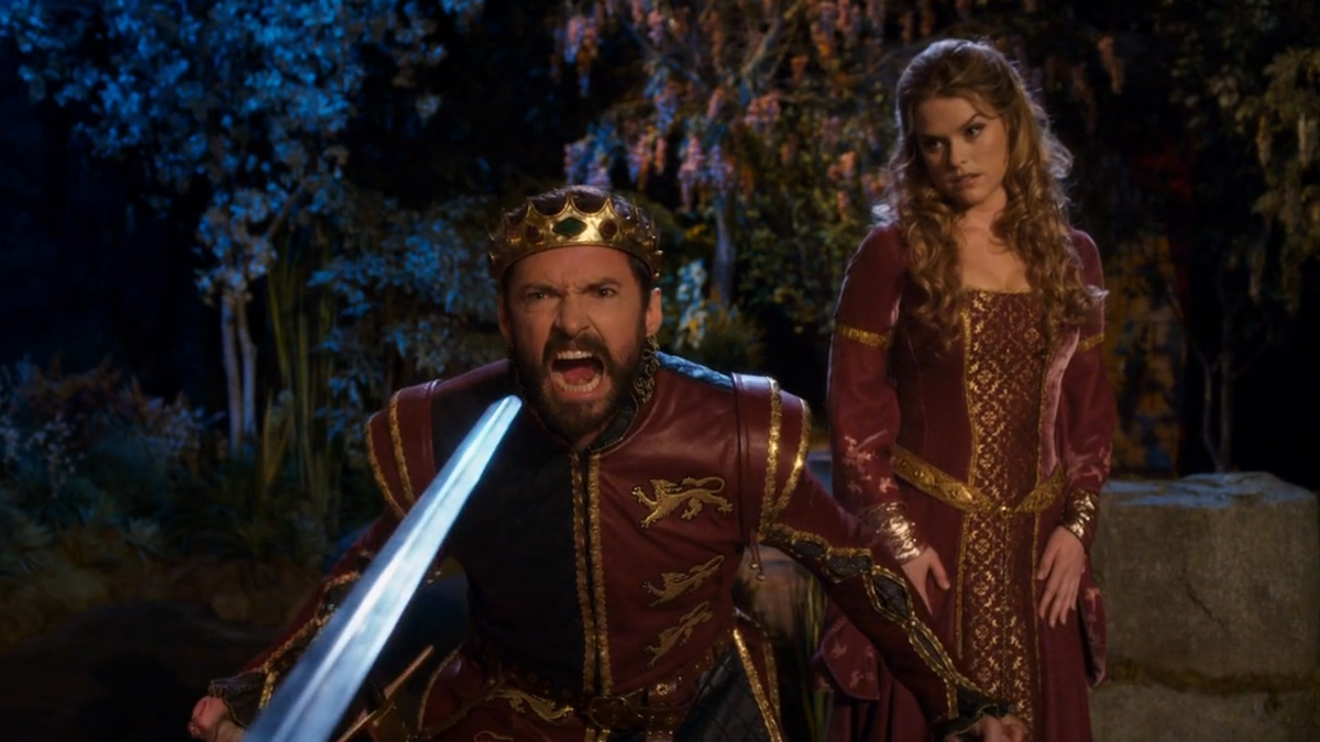 Камео Хью Джекмана в фильме "Ночь в музее 3", 2014 год.