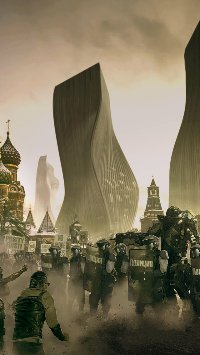 Наиболее вероятное будущее. Deus ex Mankind divided Москва. Deus ex Mankind divided город. Киберпанк Российская Империя. Кремль киберпанк.