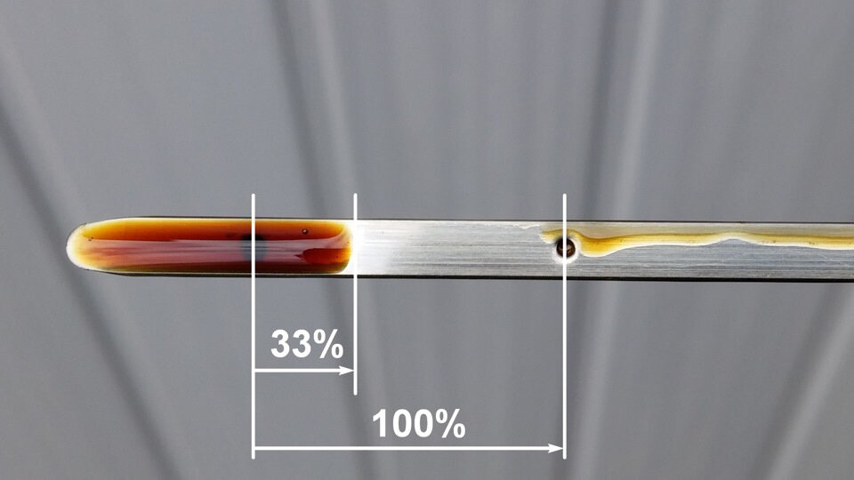 Какой уровень масла должен быть на щупе шевроле ланос