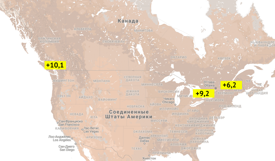 По площади территории канада занимает место. Площадь территории Канады и США. Климат Канады и России. Климат Канады и России сравнение. Канада по сравнению с Россией на карте.