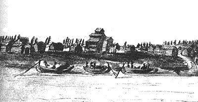 Реконструкции поселения Невское устье найти не удалось, но представляло оно собой что-то вроде этого.