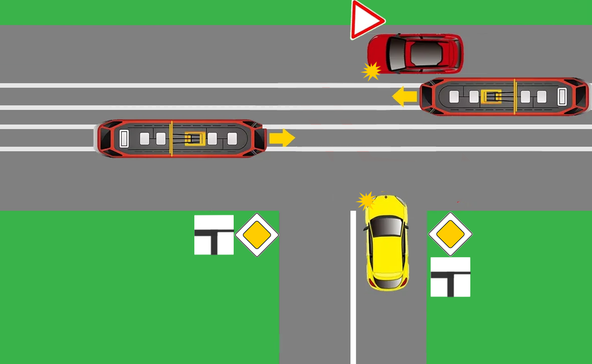 Задачка ПДД не для новичков: кто проедет перекресток первый? Разбор дорожной  ситуации | АВТОГАЙД - клуб автолюбителей | Дзен