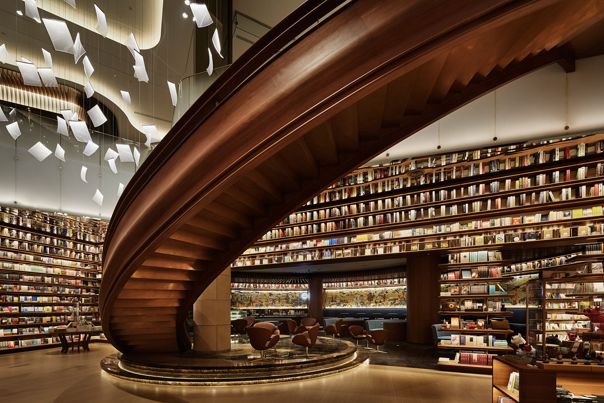 Книжный магазин. Самые красивые книжные магазины. Книжный магазин в Китае. Theater library