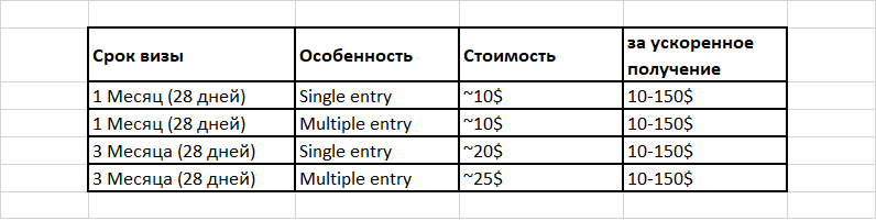 Так же бывают визы на 6 месяцев или год, но они доступны только для граждан Америки.