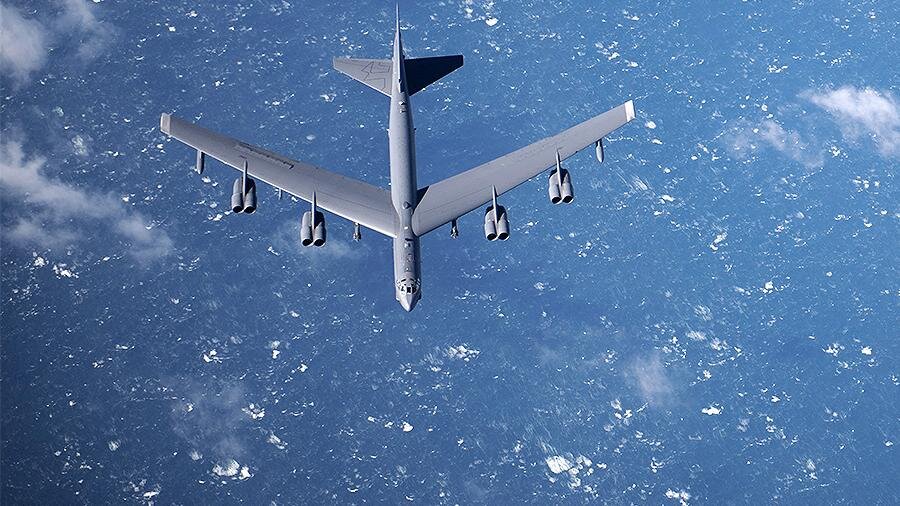 Американский стратегический бомбардировщик B-52 «Стратофортресс». Фото: Global Look Press/ZUMA