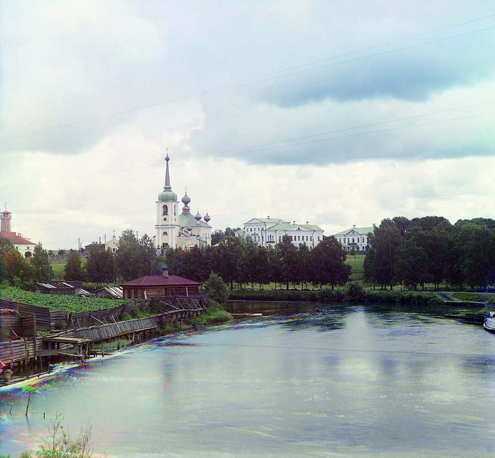 Вытегра в начале ХХ века. Вознесенский собор. Фото Прокудина-Горского. 