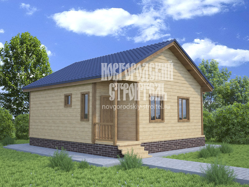 Натуральный цвет дерева придает дому большую естественность