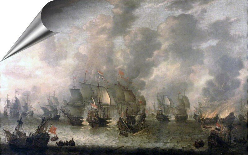 Сражение при  Схевенингене (10 августа 1653 года).