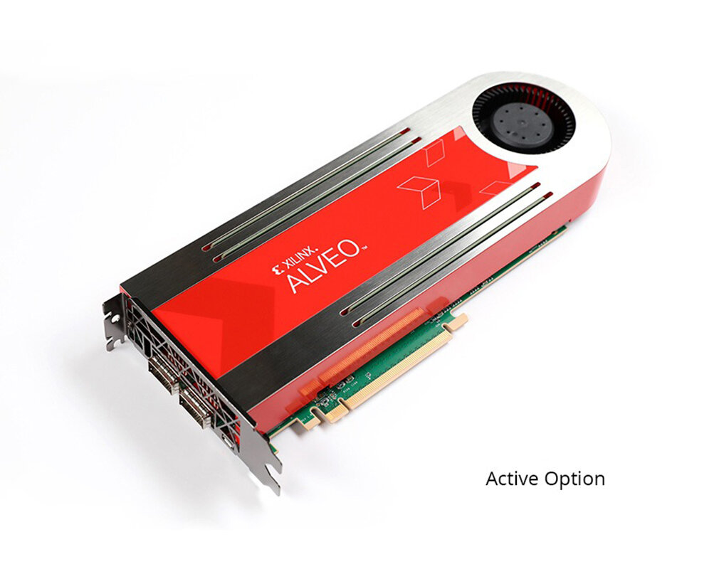 Xilinx Alveo U200 A-U200-A64G-PQ-G с активным охлаждением