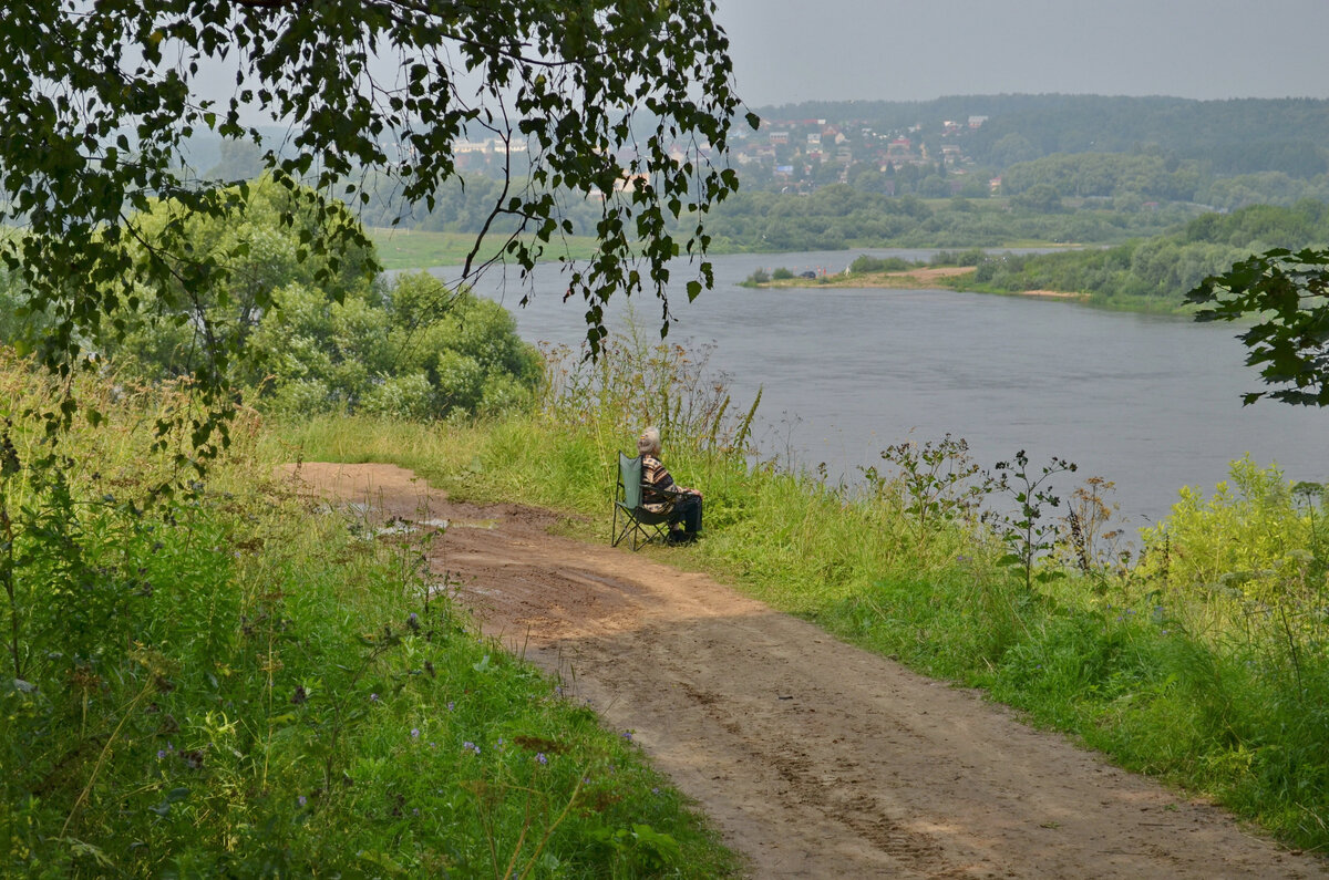 На какой реке город таруса. Таруса Ока пейзаж. Таруса вид с Оки.