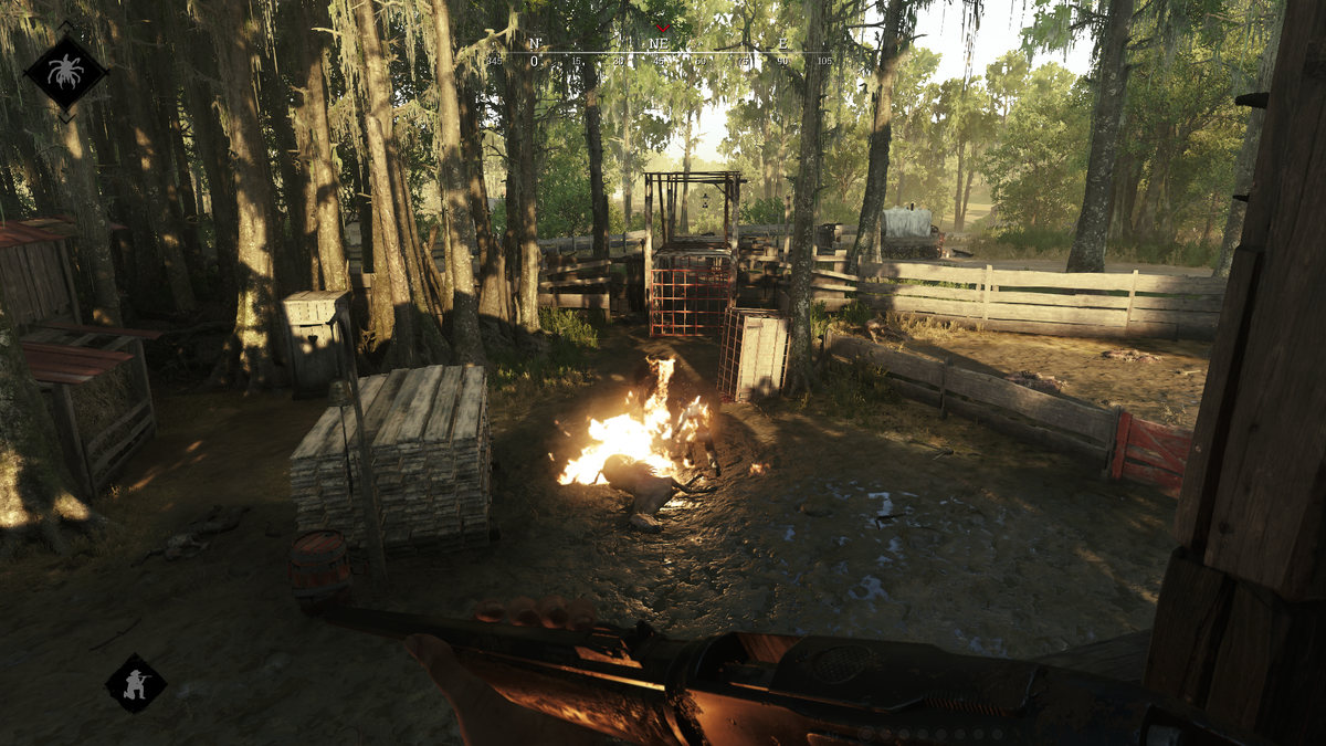 Полуживые лошади привлекают не только зомби, но и могут "ржачно" обозначить позицию персонажа :)