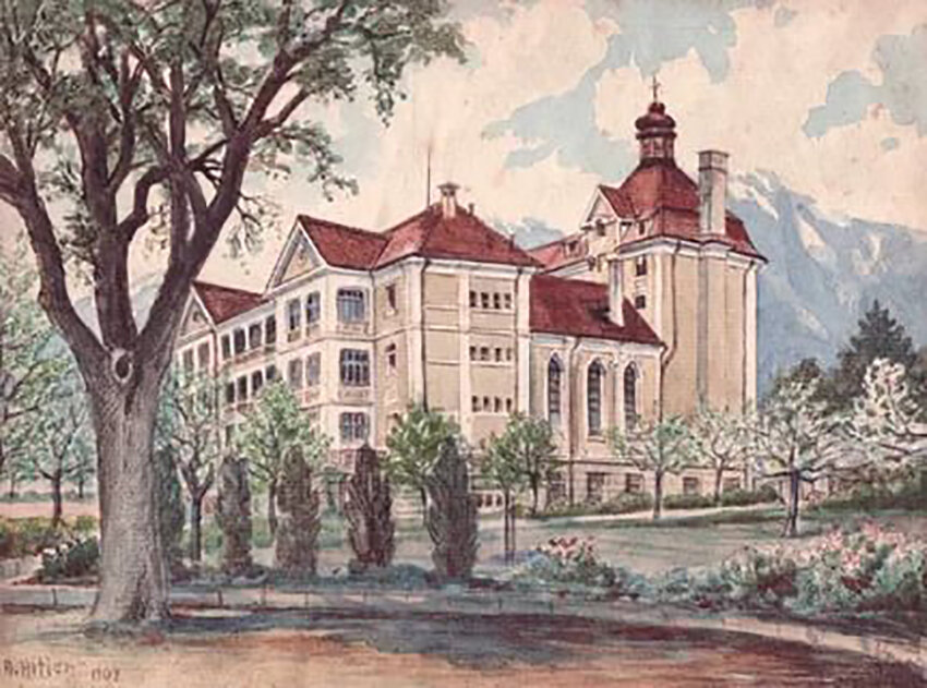 Одна из работ Гитлера венского периода 