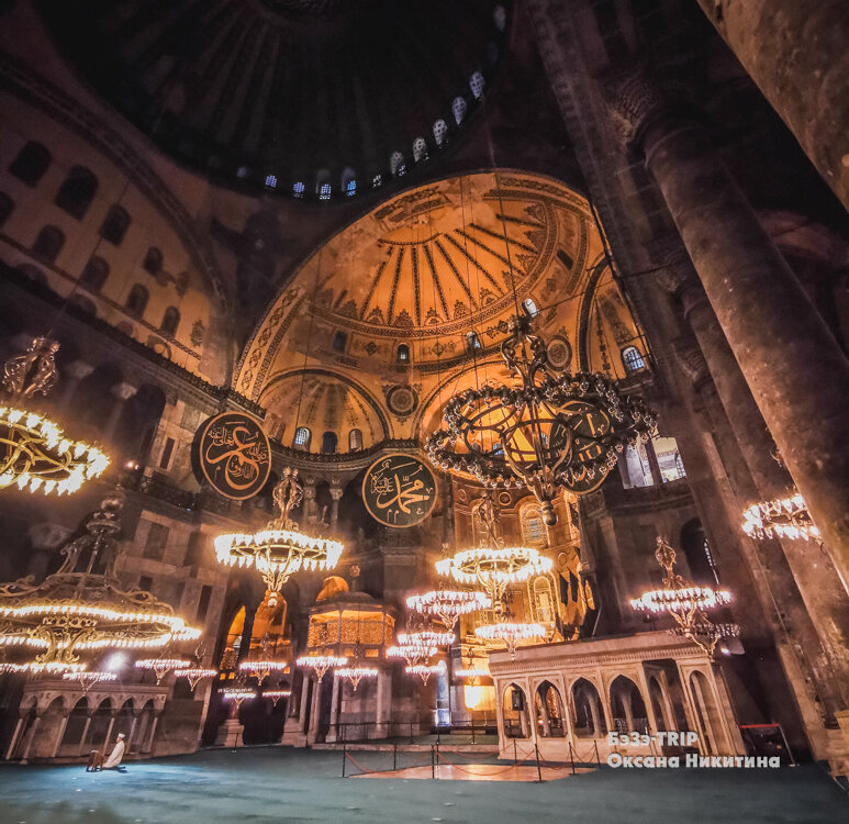 Айя-София ночью