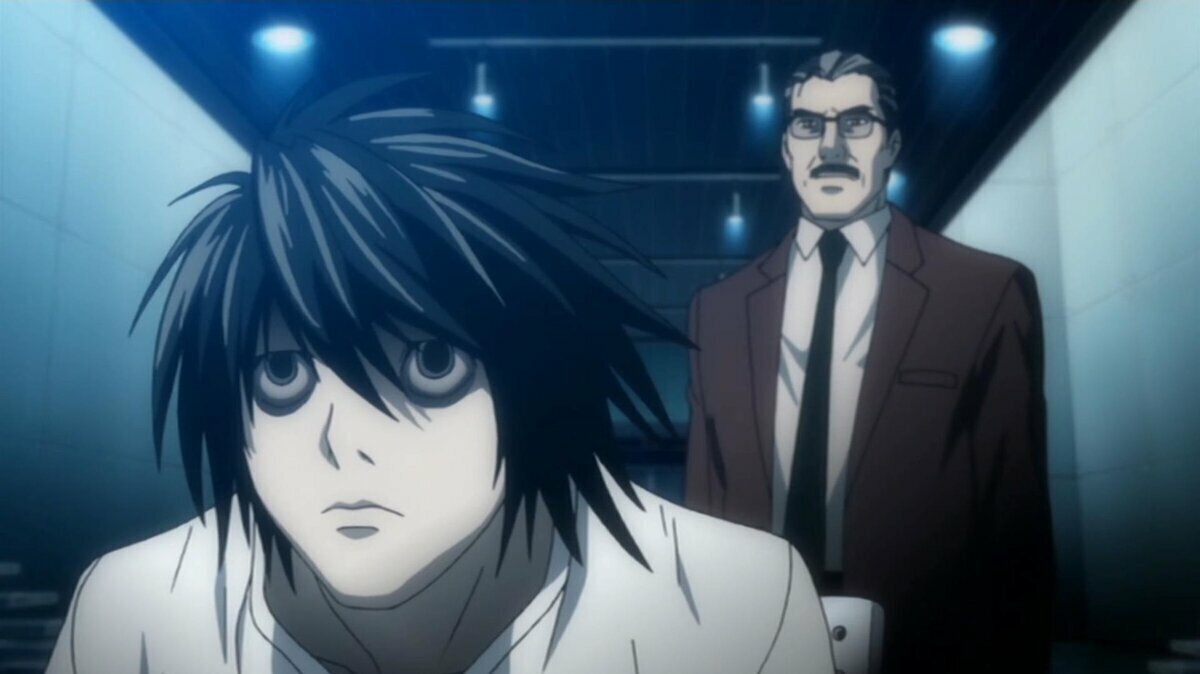 Кадр из сериала "Тетрадь смерти", 2006-2007 г.