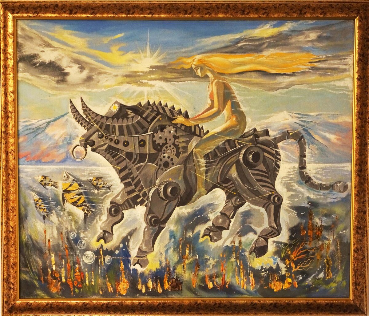 Ваганов Георгий Унесённая к Венере 120х100 хм 2010 г