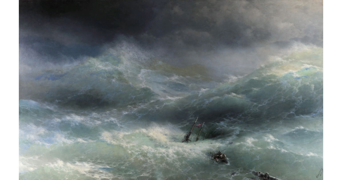 Айвазовский И. К. Волна, 1889, Михайловский дворец, Зал 14  