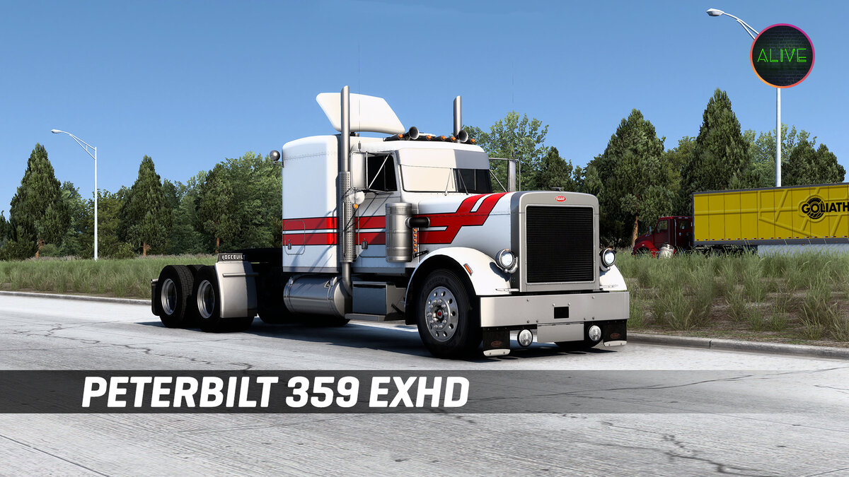 Обзор мода Peterbilt 359 EXHD от OUTLAW для #ATS 1.46! 