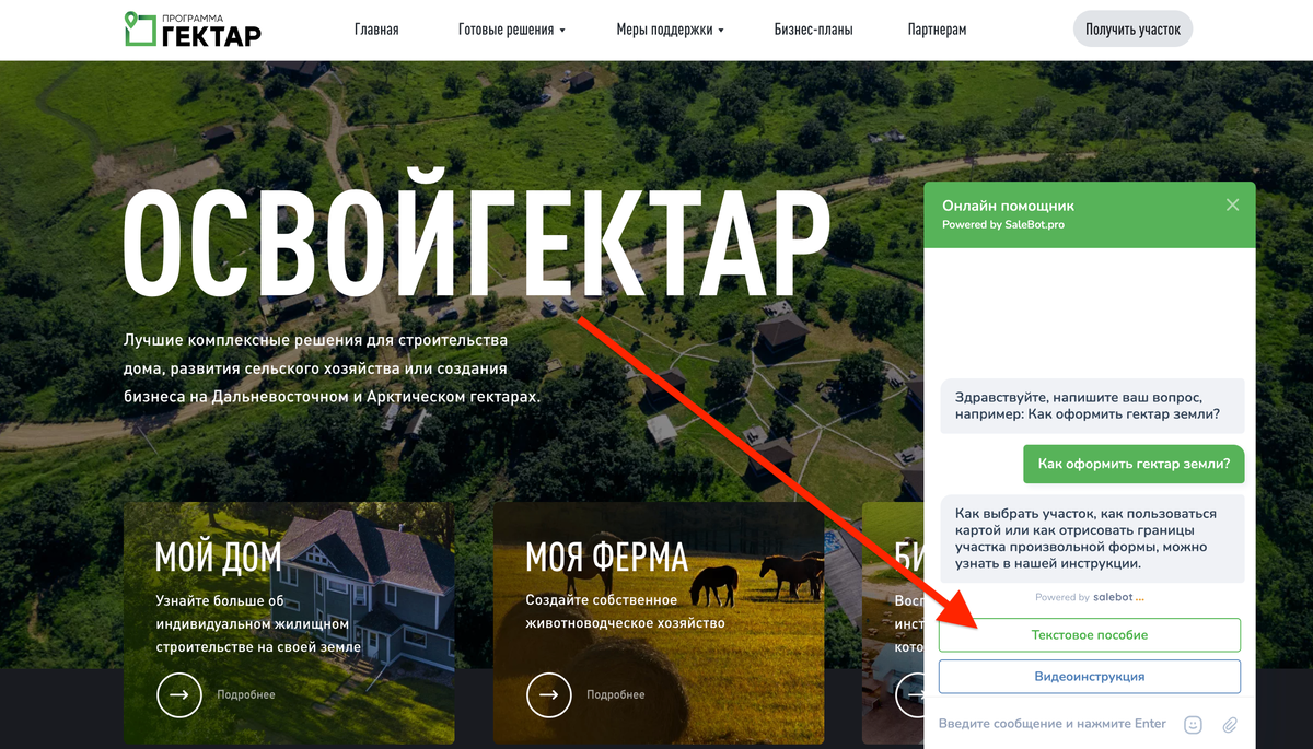 Дальневосточный гектар. Бот Salebot. Подать заявку на Дальневосточный гектар. Шаблон заявления на Дальневосточный гектар.