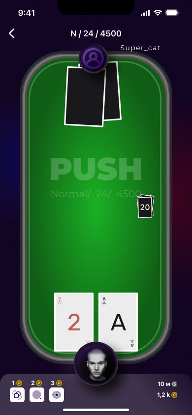 Допустим, что игрок с аватаркой ходит первым