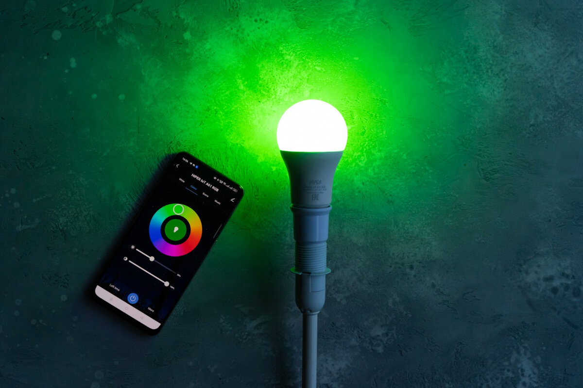 Приложение HIPER IoT и умная лампочка HIPER A61 RGB