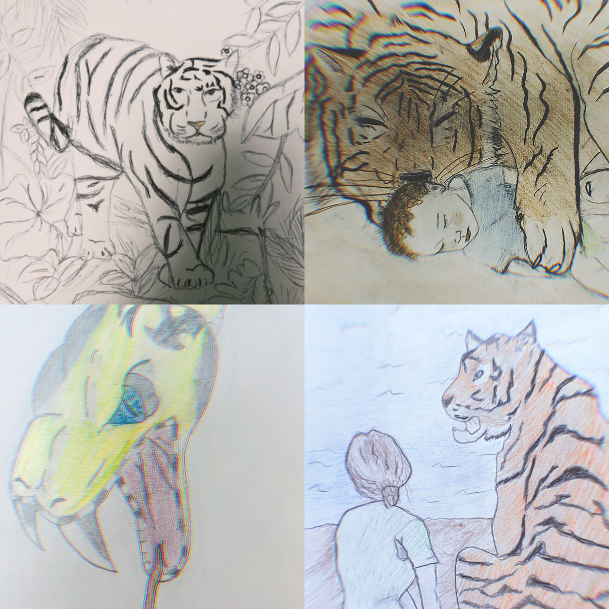 Моя гордость. Иллюстрации к сказке «Мальчик и тигр»