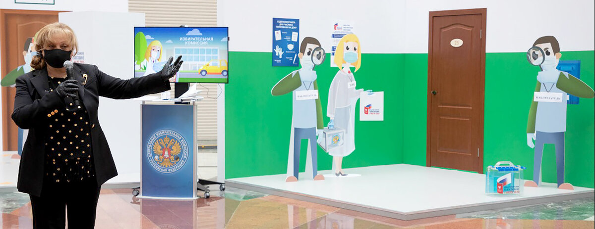 Элла Памфилова презентовала процедуру бесконтактного голосования на дому Фото: Пресс-служба ЦИК России