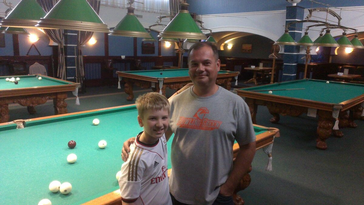 Юлиан Бойко с тренером Петром Чиркиным