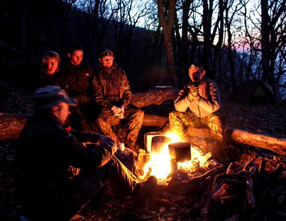 У костра на привале