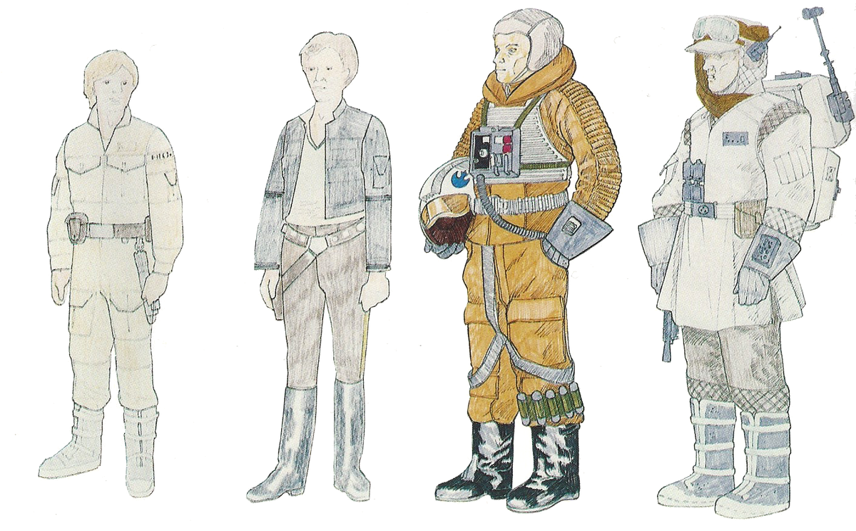 Concept art by John Mollo for "Star Wars"