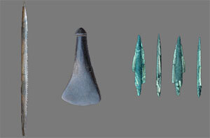 Инструменты, найденные на сайте Замостье 2 (Доктор Игнасио Клементе / CSIC)