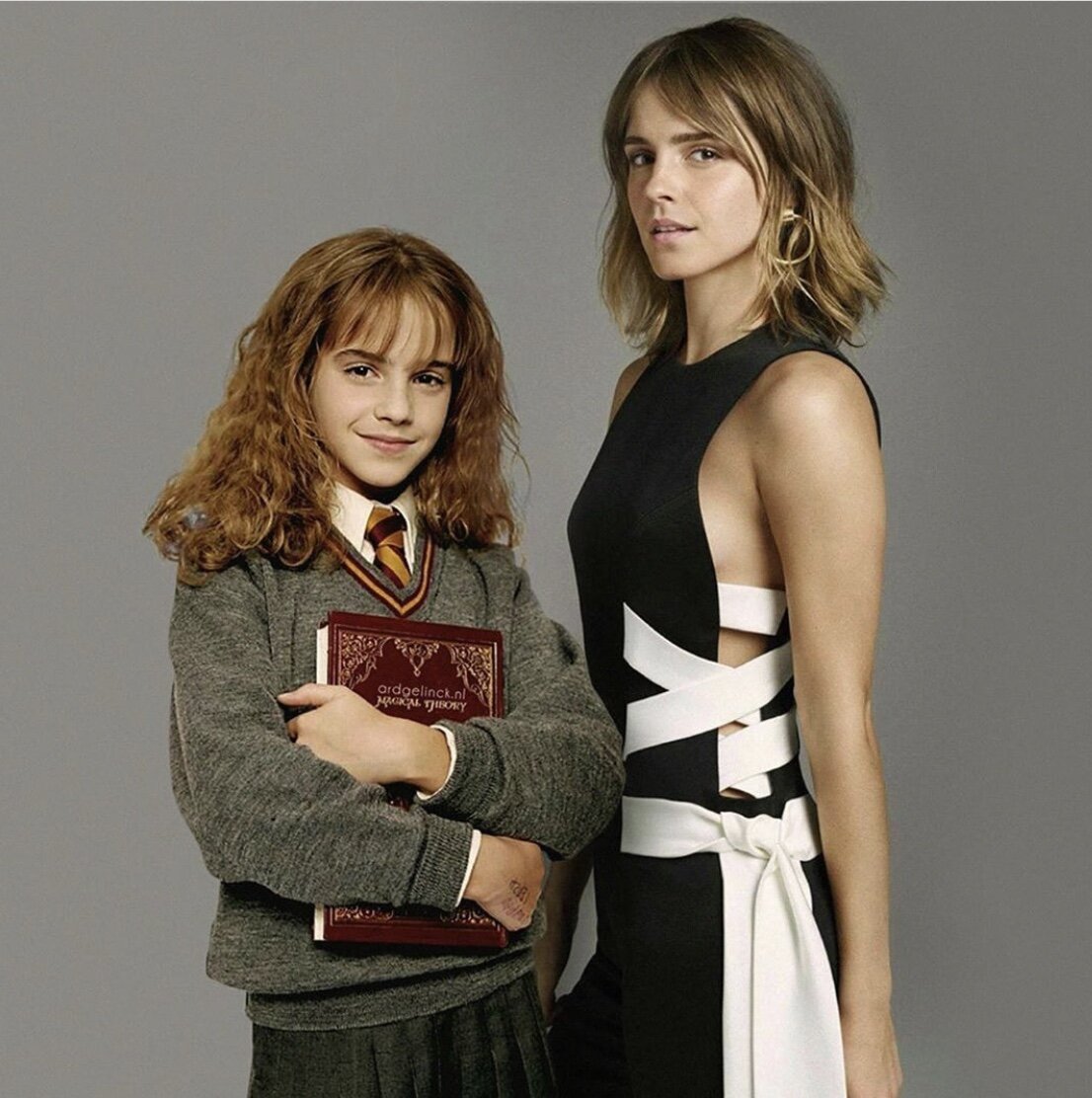 Эмма Уотсон. Тогда и сейчас.