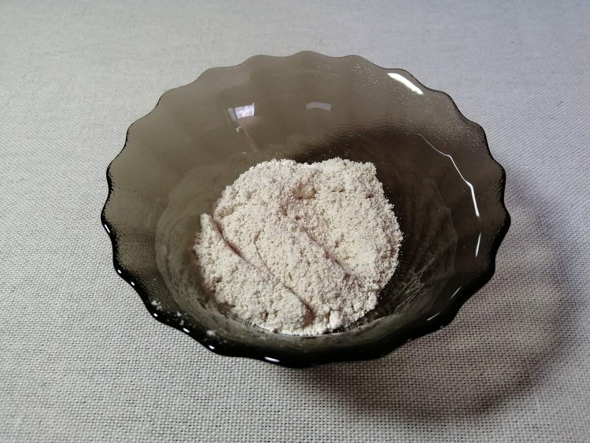 Взял 3 столовые ложки овсяной муки