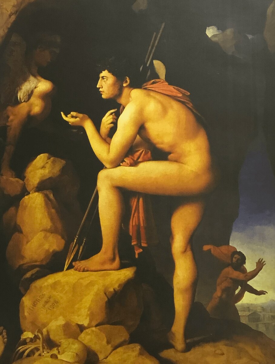 Жан Огюст Доминик Энгр. "Эдип и Сфинкс".