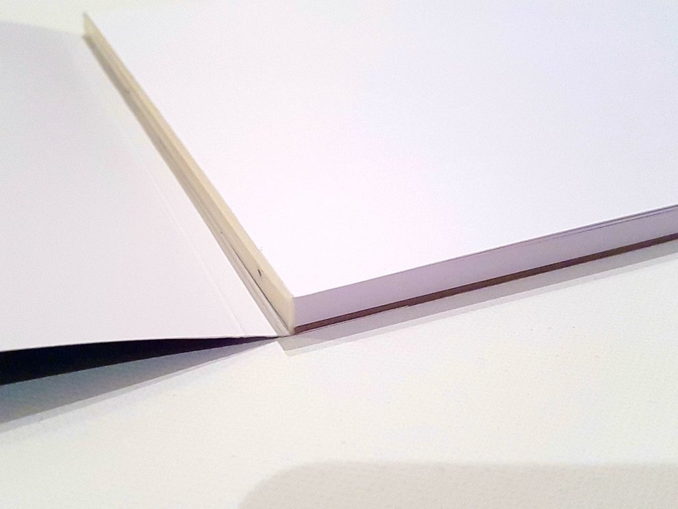 Аккуратно проклеенный срез. Фото взято с сайта скетчбукимечты.рф